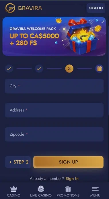 gravira-casino-login